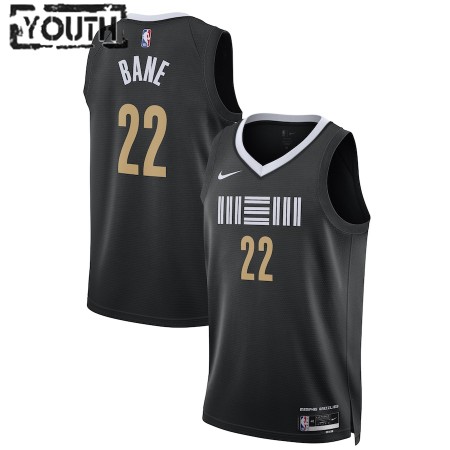 Camiseta Niños Memphis Grizzlies Desmond Bane 2023-24 Nike City Edition Negro Swingman